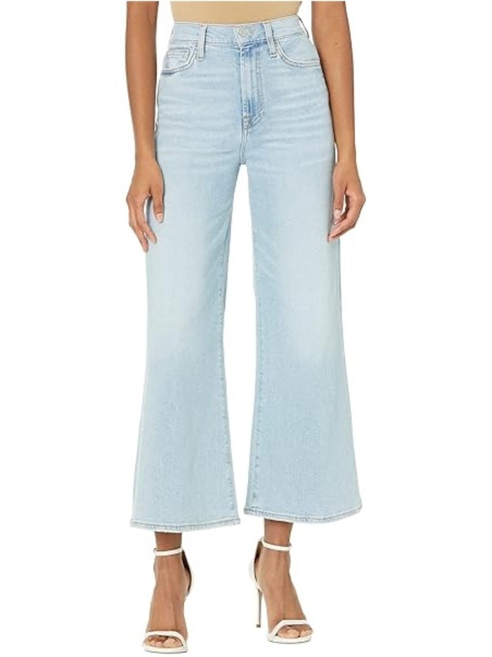 7 For All Mankind Luxe Vintage Ultra High-Rise Cropped Jeans Wild Fleur Sz. 27